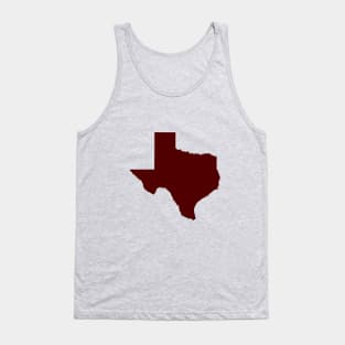 Maroon Texas Tank Top